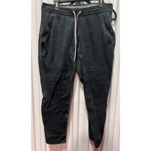 Stio Men’s Jogger Pants Large Black Stretch Knit Tapered Fit Athleisure Gym